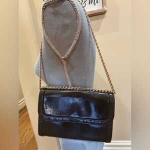 YSL Vintage Embossed Snakeskin Clutch w/original tags & book